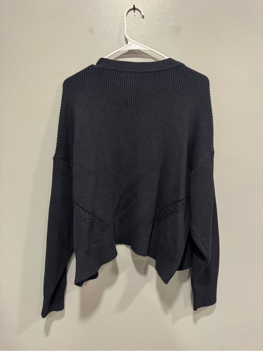 NWT Marine Layer Robin Crop Cardigan in Black Size XL - Picture 3 of 6